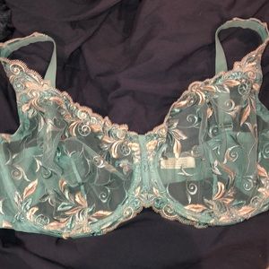 Blue Lacey bra